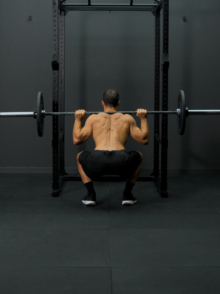 High bar squat