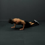 Flexiones con rodillas apoyadas