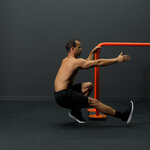Assisted shotgun squat