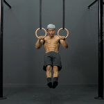Front lever to muscle up on rings