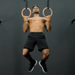 Supine pull-ups on rings
