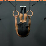 L front lever raises on rings