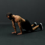 Wrists extensions stretch on the floor