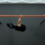 Front lever a front lever com uma mão