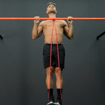 Elastic band assisted pull-ups