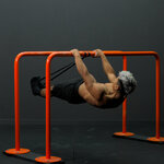 Front lever asistido con banda elástica