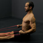 Floor row with elastic band