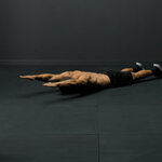 Active mobility of shoulder flexion on the ground