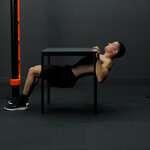 Australian pull ups en casa con mesa