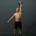 Kettlebell shoulder press