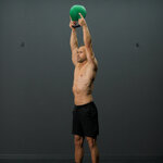 Squat and kettlebell press