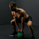 Explosive kettlebell deadlift