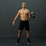 One arm kettlebell biceps curl