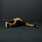 Lateral hamstring stretch
